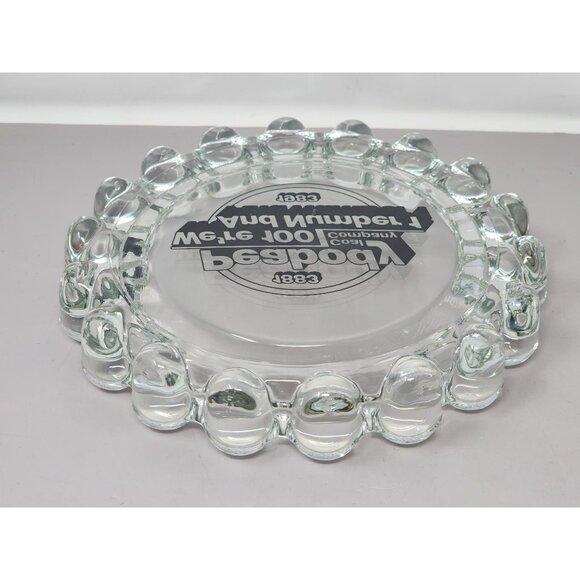 Vintage Peabody Coal Company Glass Ashtray‎ 1883-1983  Clear Glass Collectible - Picture 7 of 7